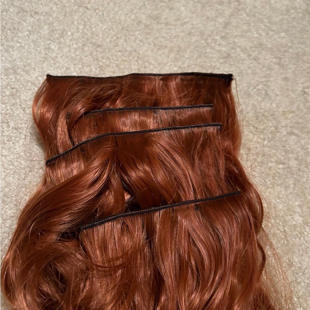 Copper Synthetic Hair Extensions